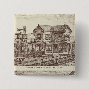 Ranches, Poplar, Cal Pinback Button