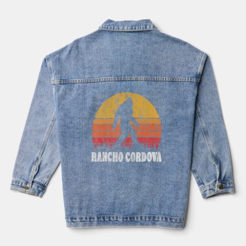 Rancho Cordova Vintage Eighties Bigoot Retro Sunse Denim Jacket