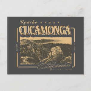 RANCHO CUCAMONGA CALIFORNIA - CUCAMONGA PEAK POSTCARD