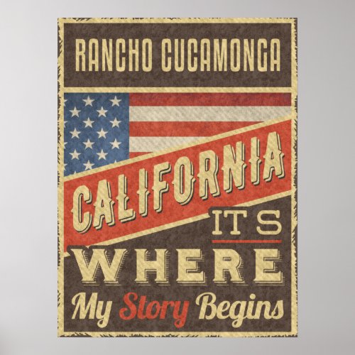 Rancho Cucamonga California Poster