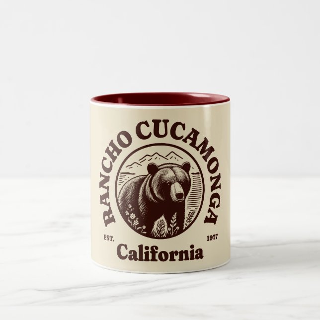 Rancho Cucamonga California Two-Tone Coffee Mug (Center)