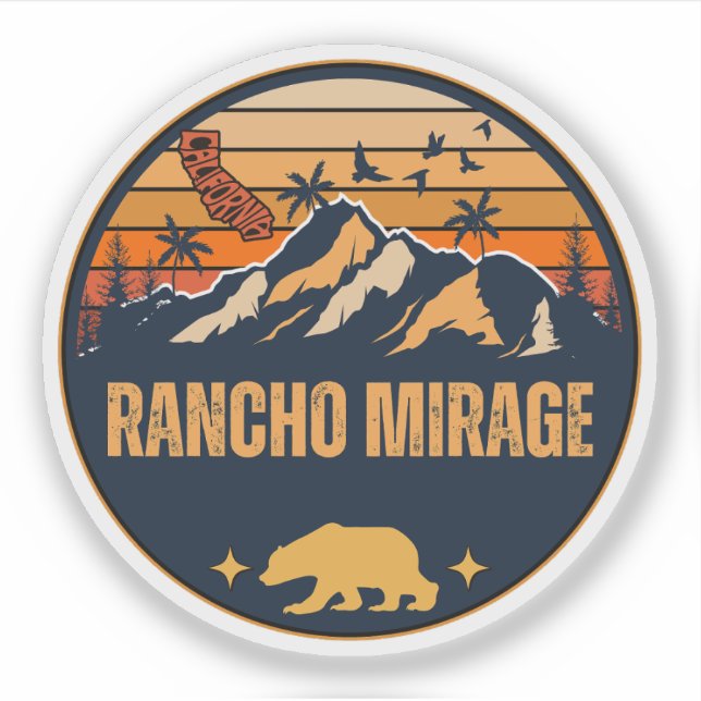 Rancho Mirage, California Sticker (Front)
