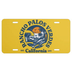 Rancho Palos Verdes,California License Plate