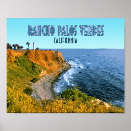 Rancho Palos Verdes California Point Vicente Poster