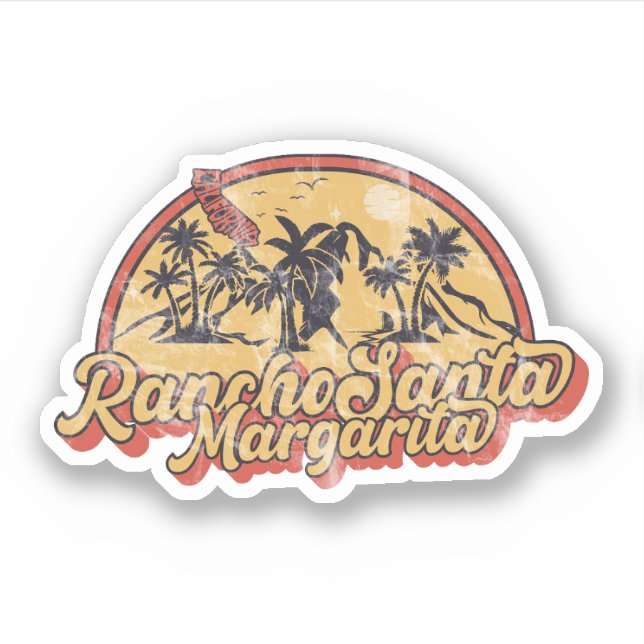 Rancho Santa Margarita California, California Sticker (Front)