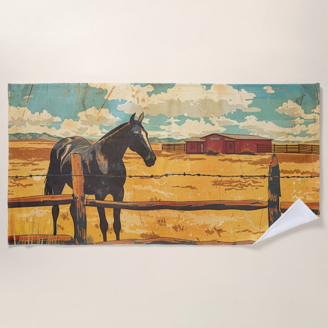 Rancho Tranquilo Beach Towel (Front)