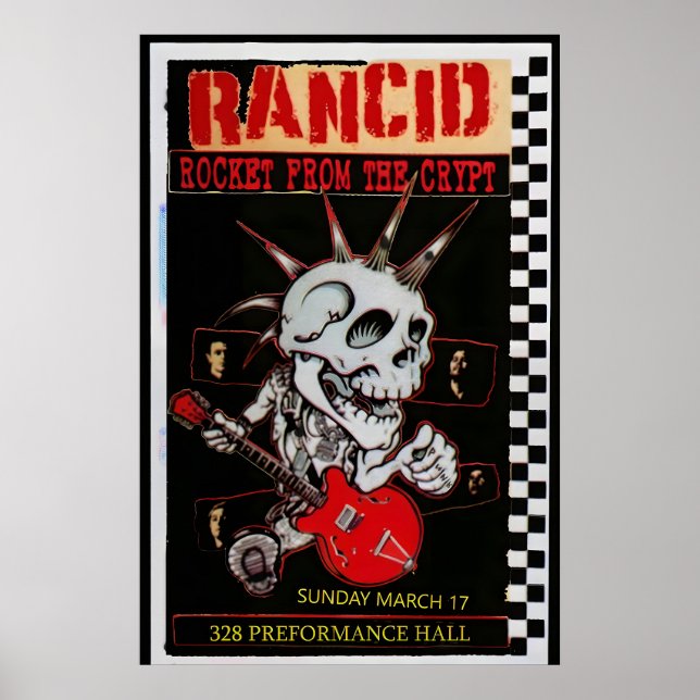 Rancid, Rocket from the Crypt Club Gig Poster (Front)