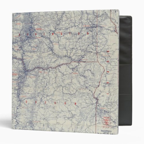 Rand McNally Official 1925 Auto Trails Map 3 Ring Binder