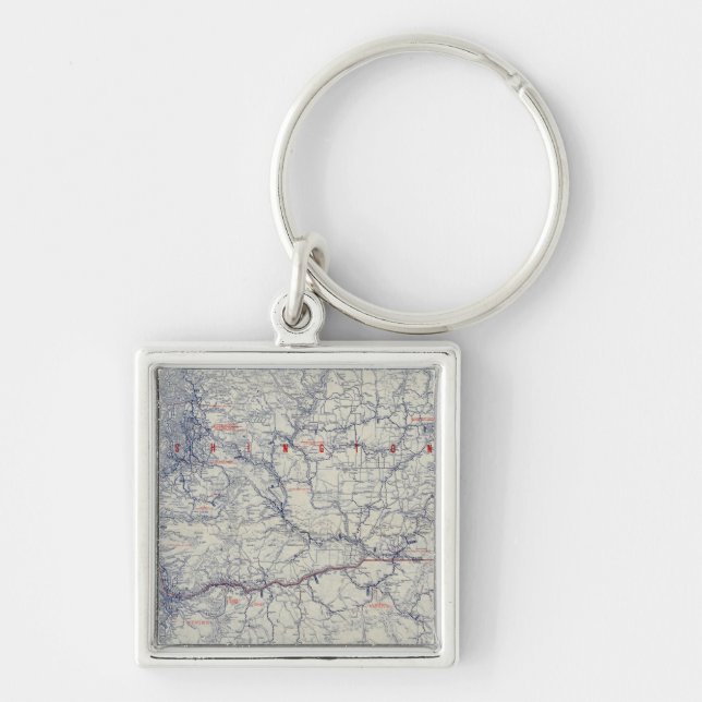 Rand McNally Official 1925 Auto Trails Map Keychain (Front)