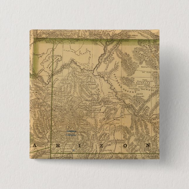 Rand McNally's Arizona Button (Front)