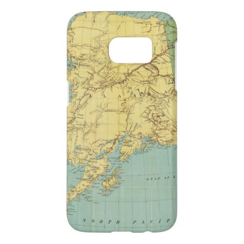 Rand McNallys Map Of Alaska Samsung Galaxy S7 Case