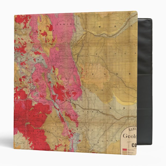 Rand McNally's new geological map 3 Ring Binder (Front/Inside)