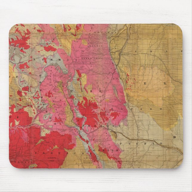 Rand McNally's new geological map Mouse Pad (Front)