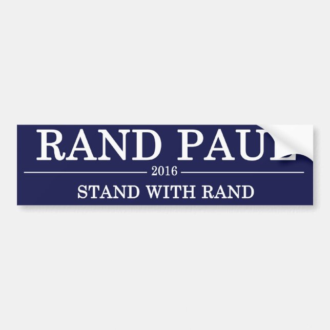Rand Paul 2016 Bumper Sticker (Front)