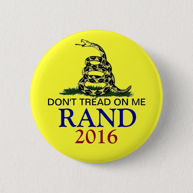 Rand Paul 2016 Pinback Button (Front)
