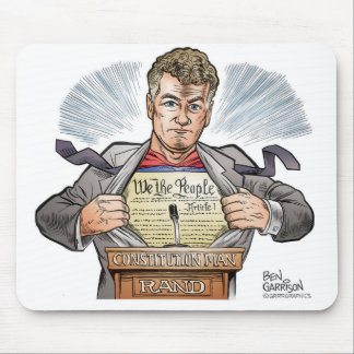 Rand Paul Constitution Man Mousepad