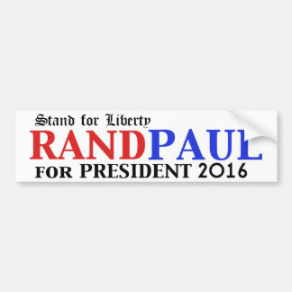 Rand Paul for President 2016 bumper sticker