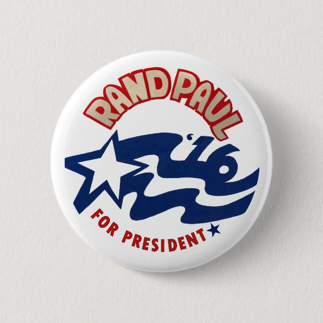 Rand Paul for President 2016 Pinback Button (Front)