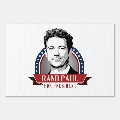 Rand Paul For President 2016 Spangled Banner Sign