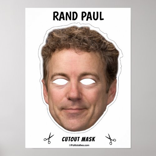 RAND PAUL Halloween Mask Poster