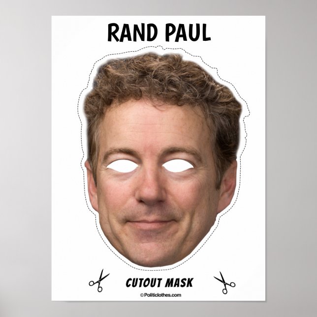 RAND PAUL Halloween Mask Poster (Front)