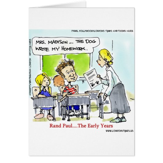 Rand Paul The Early Years Funny Cards (Front)