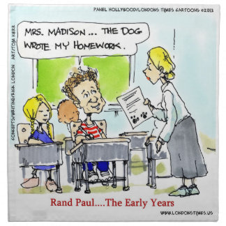 Rand Paul The Early Years Funny Cloth Napkins