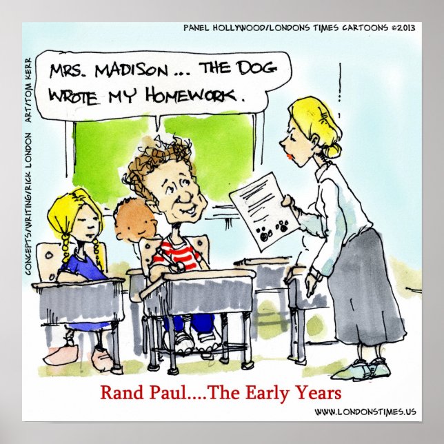 Rand Paul The Younger Years Funny Poster (Front)
