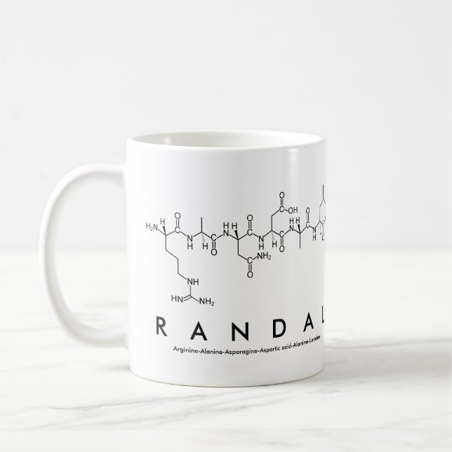 Randal peptide name mug (Left)
