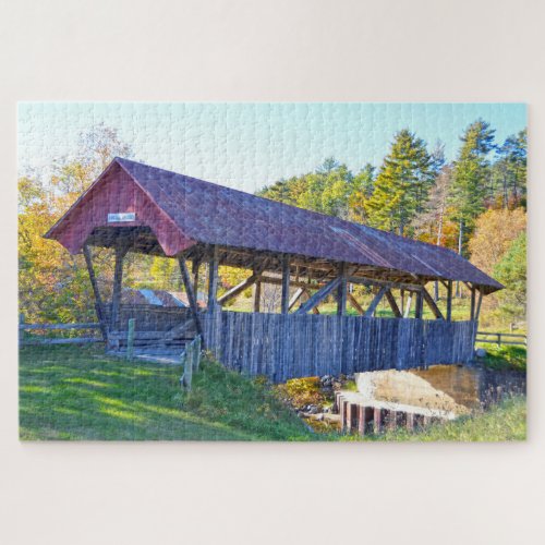 Randall Covered Bridge, Lyndonville, Vermont Jigsaw Puzzle