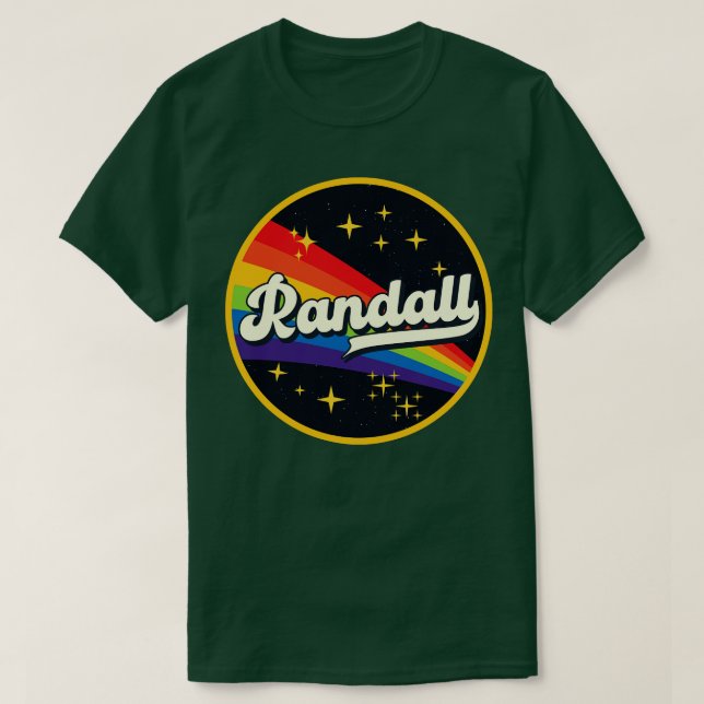 Randall Rainbow In Space Vintage Style T-Shirt (Design Front)