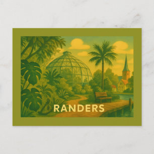 Randers Denmark Domes Postcard
