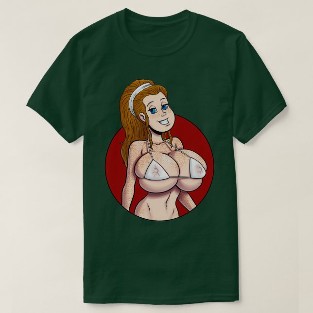 Randi white bikini T-Shirt (Design Front)