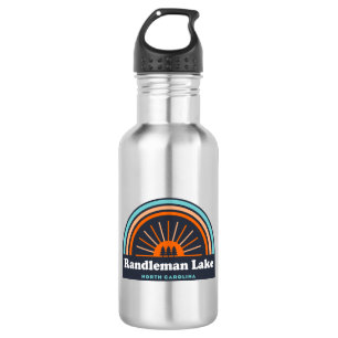 Randleman Lake North Carolina Rainbow Stainless Steel Water Bottle
