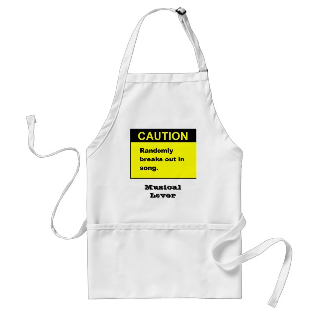 Randmon Song Adult Apron (Front)