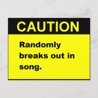 Randmon Song Postcard