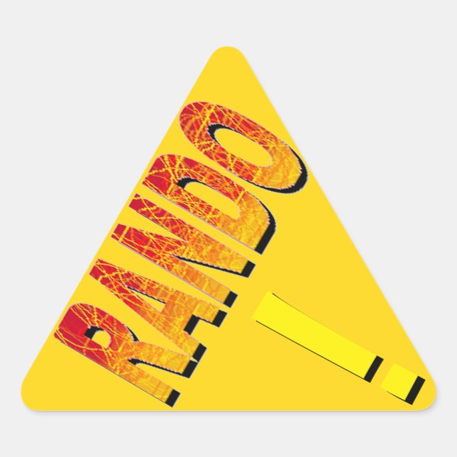 RANDO! TRIANGLE STICKER (Front)