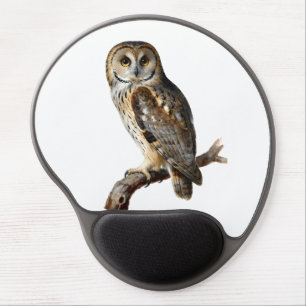 “Randolph” - A Watchful Silence, An Owl’s Portrait Gel Mouse Pad