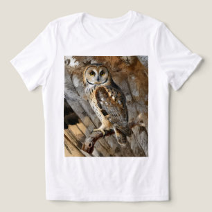 “Randolph” - A Watchful Silence, An Owl’s Portrait Tri-Blend Shirt