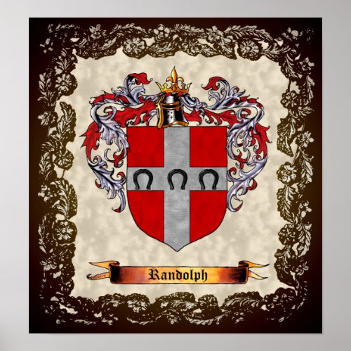 Randolph Coat of Arms Poster