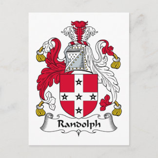 Randolph Family Crest Postcard