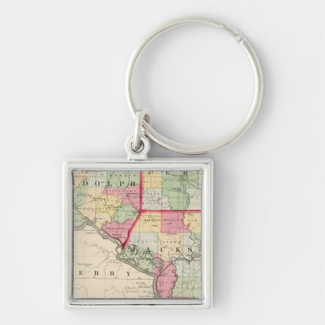 Randolph, Perry, Jackson counties Keychain (Front)