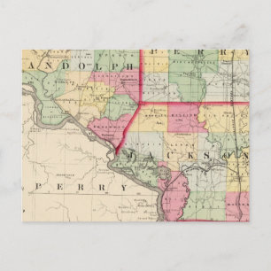 Randolph, Perry, Jackson counties Postcard