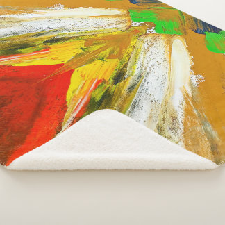 Random Abstract Brushstroke Composition by Lukian Sherpa Blanket