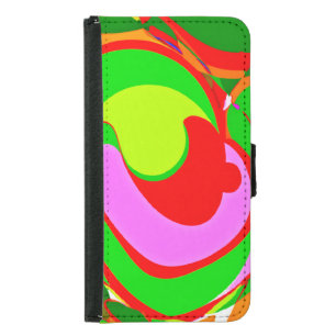 Random Abstract Pattern Samsung Galaxy S5 Wallet Case