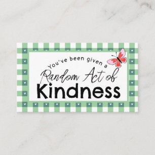 Random Act of Kindness Business Card Pay It For