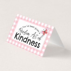 Random Act of Kindness Business Card Pay It For