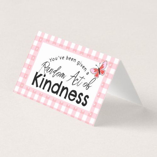 Random Act of Kindness Business Card | Pay It For