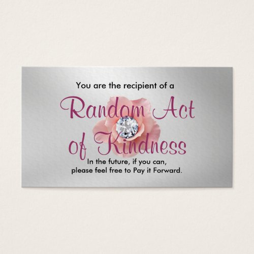 Random Act of Kindness Cards Business Card Templates