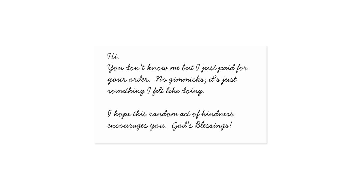 Random Act of Kindness Christmas Cards | Zazzle